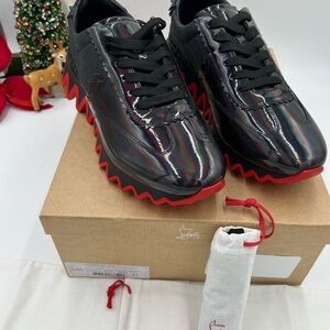 Christian Louboutin Multicolor Sneakers with Red Soles